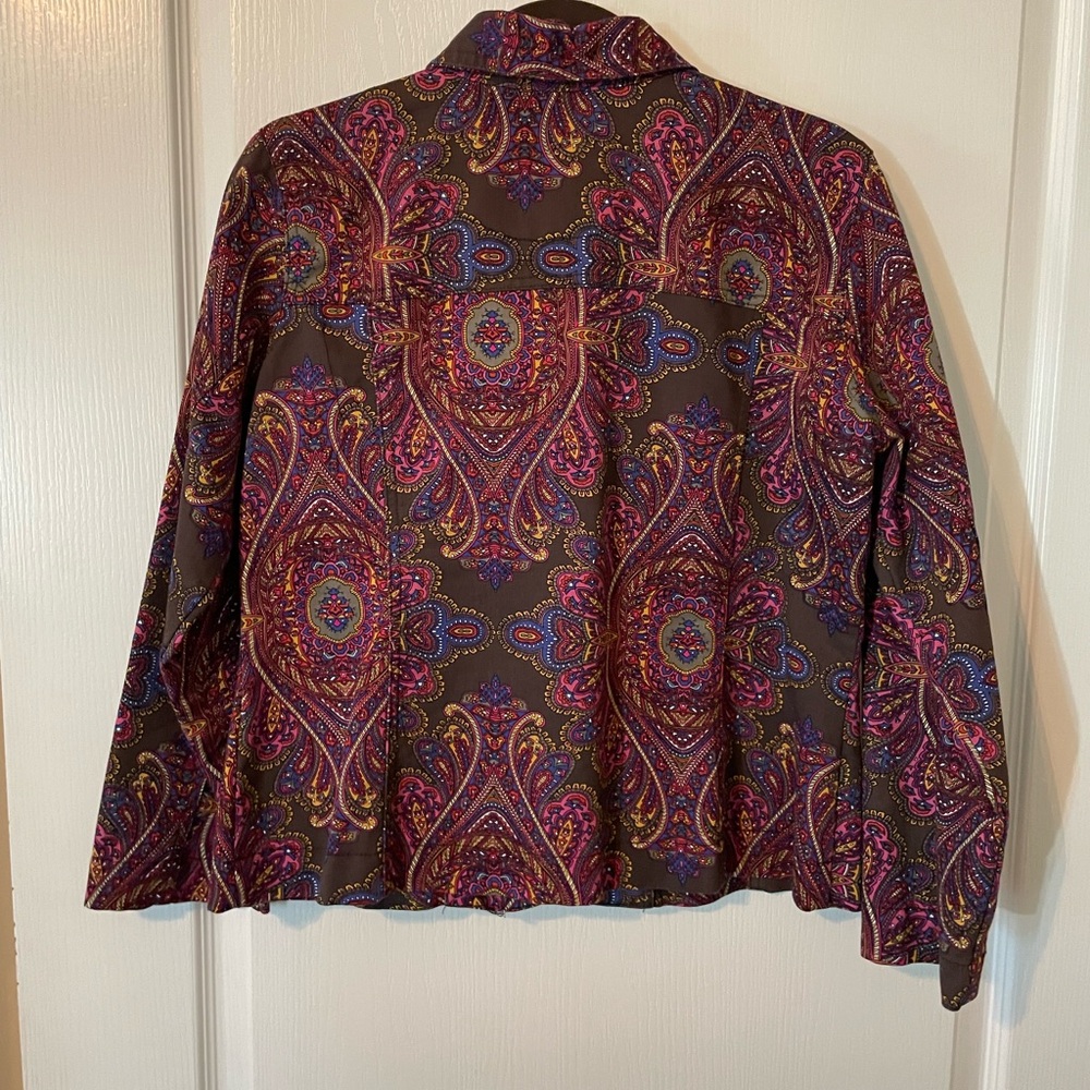 ANALOGY PAISLEY PATTERNED JACKET LARGE - Picture 2 of 13